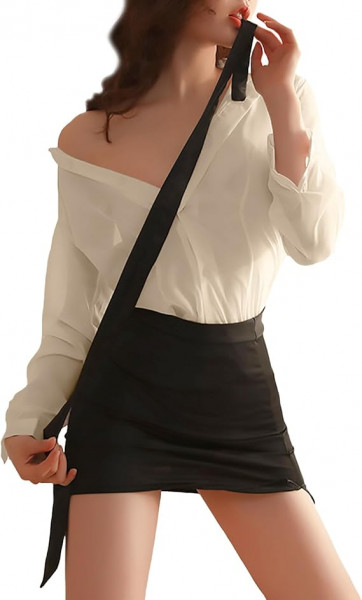 NewBull Sexy Damen Cosplay Kostüme Büro Sekretärin Outfit