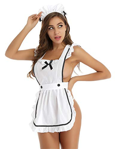 Yeahdor Damen Diestmädchen Kostüm Schürze