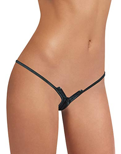 Sohimary 423 Damen Mini Reißverschluss String Tanga