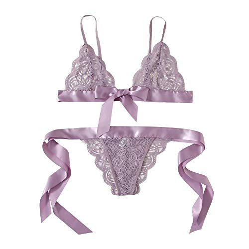 Fulidngzg Sexy Unterwäsche für Frau: Babydoll BH und Slip