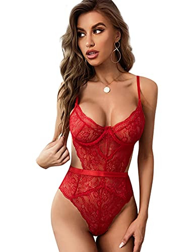 EVELIFE Body Damen Sexy Dessous Bodysuit BH mit Bügel