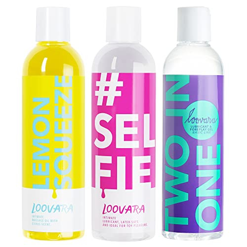 Loovara Gleitgel Massageöl 3x250ml Vorteilspack