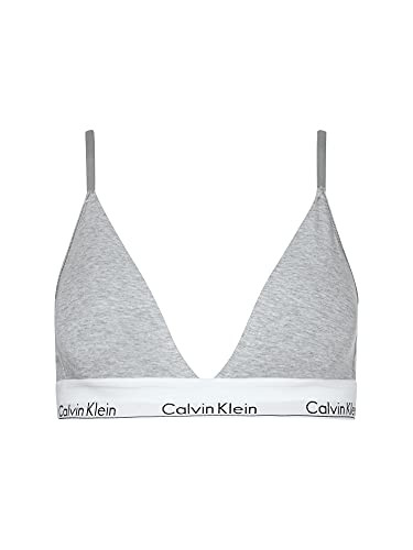 Calvin Klein Damen Triangel BH Gepolstert, Grau