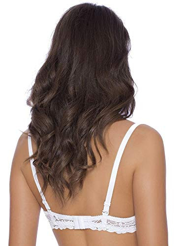 XTSOL Damen Exklusiver Hochzeit Push-Up BH-Damaris von Roza Dessous weiß