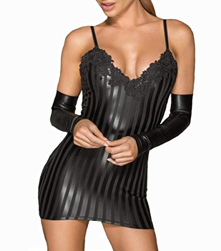 Noir Handmade Mini Dress with Embroidery