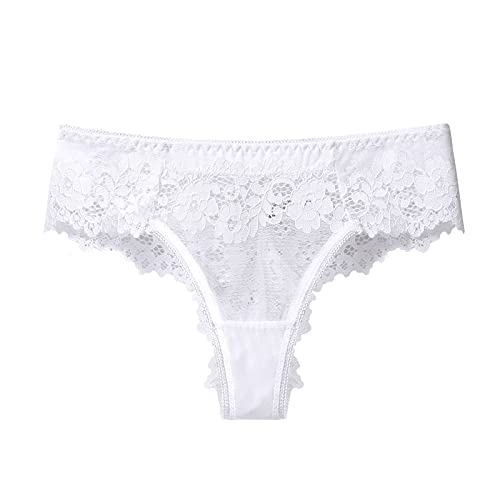 Dasongff Höschen Frauen Spitze Dessous Tangas Unterwäsche Damen Hipster Strings Atmungsaktiv Slips Elastizität Höschen Sexy Unterhosen Briefs Panties mit Lace Slips T-Back Damenslip