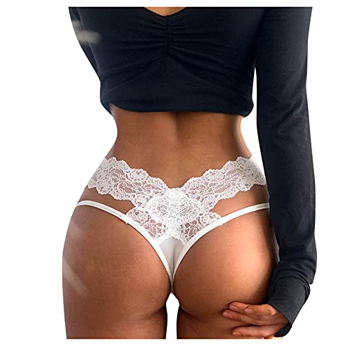 Fulidngzg Brazilian Slip Damen Spitze Sexy Unterwäsche Offen Ouvert Dessous Höschen Große Größen Bikini Frauen Unterhosen Nahtlose Slips Erotisch String Tanga Hipster