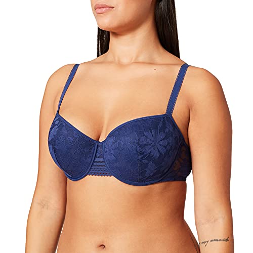 Passionata MARTA, Außenträger Spacer-BH, Damen Unterwäsche, 75B, Bleu Danube