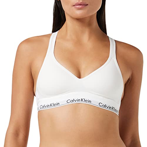 Calvin Klein Damen BH Bralette Lift Gepolstert , Weiß (White), L