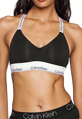 Calvin Klein Damen BH Bralette Light Lined Vorgeformt, Schwarz (Black), S