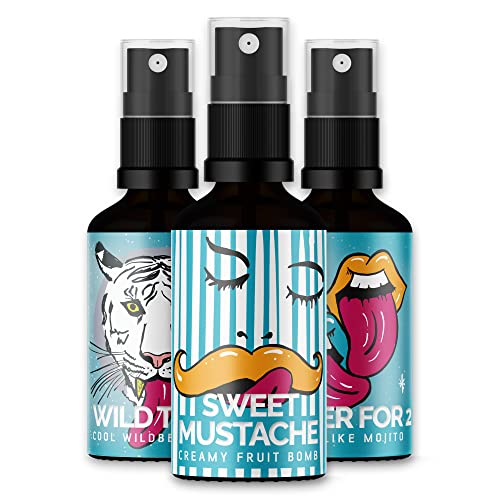 Flavour ME | Geschmacksspray für den Körper für sie und ihn | 3 x 30ml | Geschenkset für Paare| Geschenk für Sie| Geschenk für Ihn| 100% vegan| natürlicher Geschmack