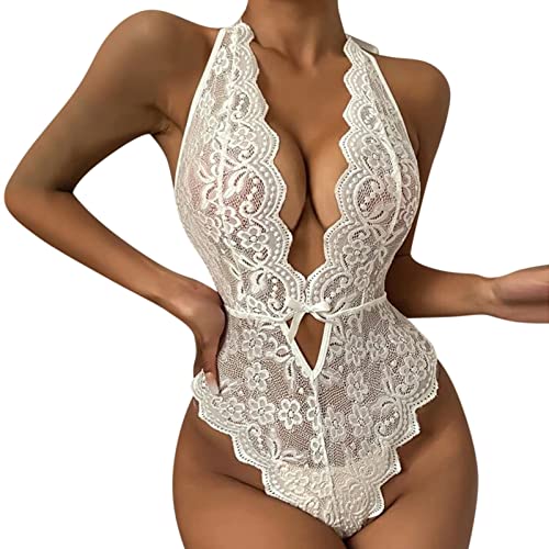 Pyjama Damen Damen Babydoll Body Sexy Spitze Set Reizwäsche Set Offener Schritt GroßE BrüSte ReizwäSche Lingerie Dessous Damen Sex Baby Dolls Negligees Damen Erotic Dessous TO18