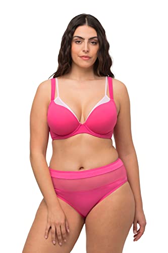 Ulla Popken Damen Bügel-BH BH, Neon Pink, 110B EU